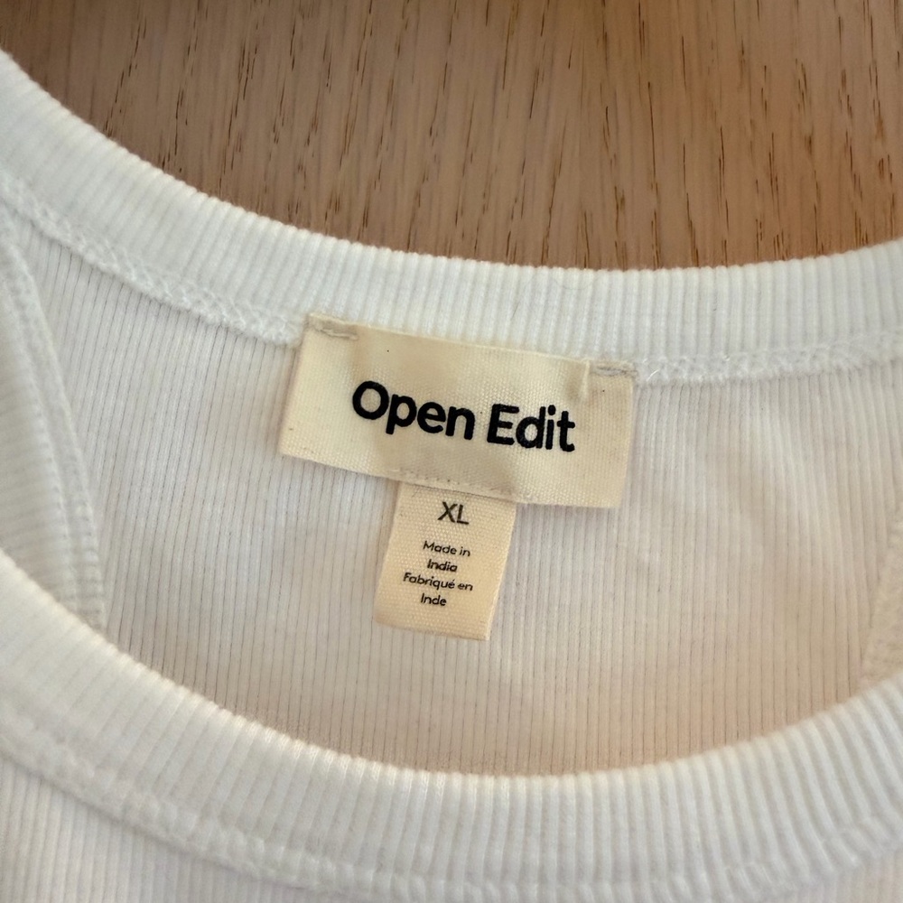 White Ribbed Tank Top - Picture 3 of 5